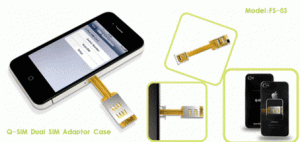 q-sim-dual-iphone-skal Q-SIM Dual iPhone-skal för dubbla SIM-kort