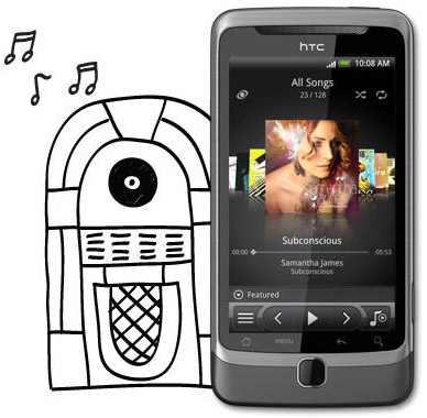 htc-desirez_music HTC Desire Z musikspelare