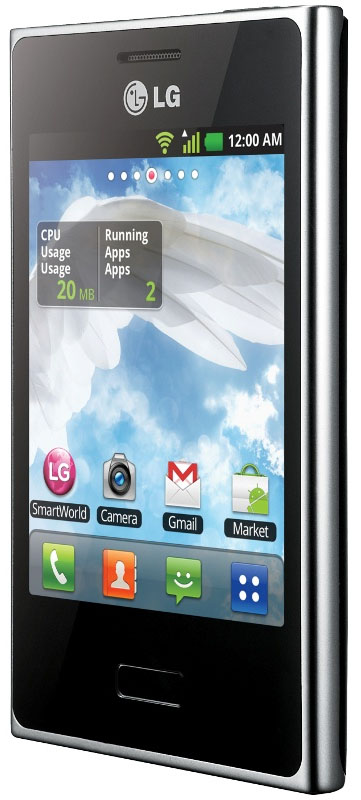 lg-optimus-l3-sidan LG Optimus L3 från sidan