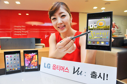 lg-optimus-vu-stor-skarm LG Optimus Vu visas upp med dess massiva skärm