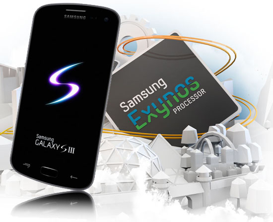 samsung-galaxy-siii-exynos-4-quad Samsung Galaxy S III (fan-rendering här) kommer officiellt få en fyrkärnig 1.4 GHz Exynos 4 Quad processor