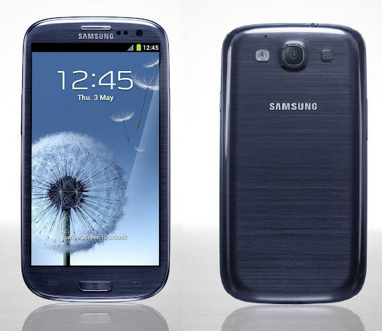pebble-blue-bla-samsung-galaxy-siii Den blå (Pebble blue) Samsung Galaxy S III blir försenad runt 2-3 veckor