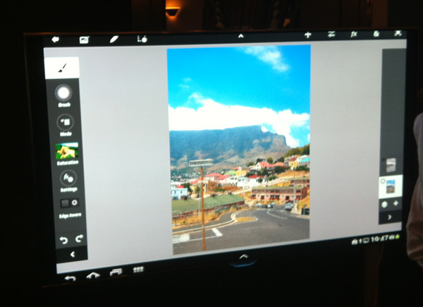 samsung-galaxy-note-10_1-externskarm Samsung Galaxy Note 10.1 på en extern Samsung TV-skärm