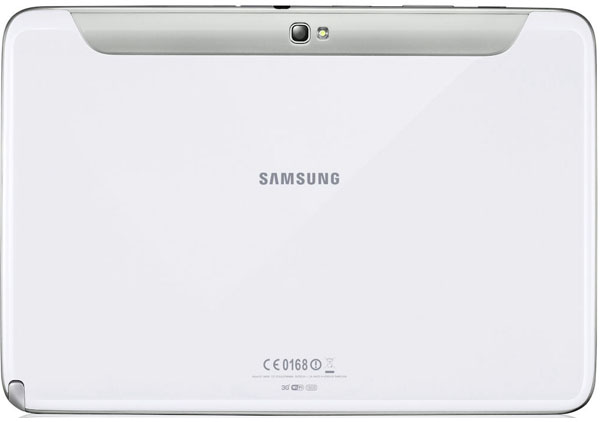 vit-samsung-galaxy-note-10_1-baksida Baksidan på vit Samsung Galaxy Note 10.1