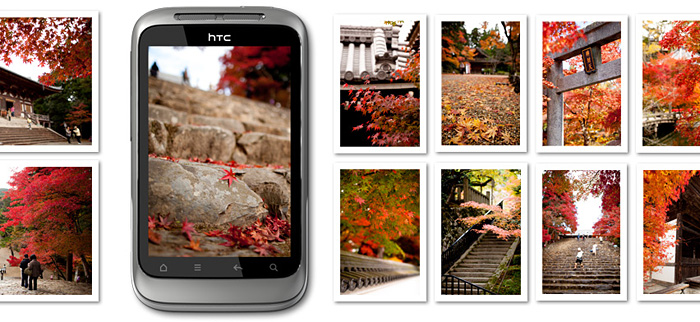 htc-wildfire-s-foton Med HTC Wildfire S kan du bläddra igenom dina bilder som ett fotoalbum