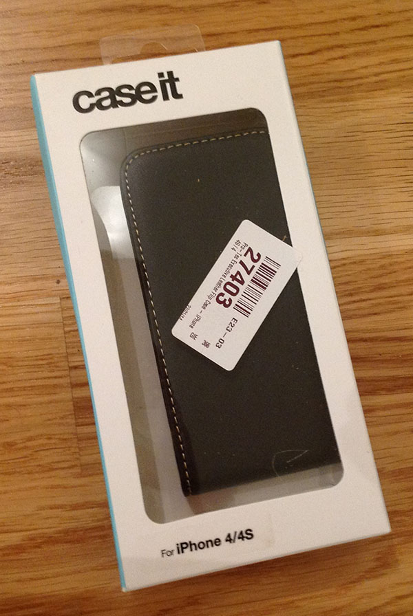 Case It Executive Leather Flip Case iPhone 4/iPhone 4S