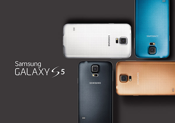 Samsung Galaxy S5 glam i grupp